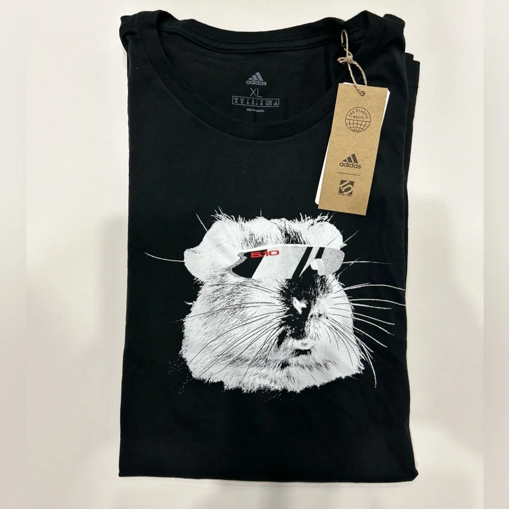 NWT Adidas Black Graphic T-Shirt - Size XL - Picture 5 of 9